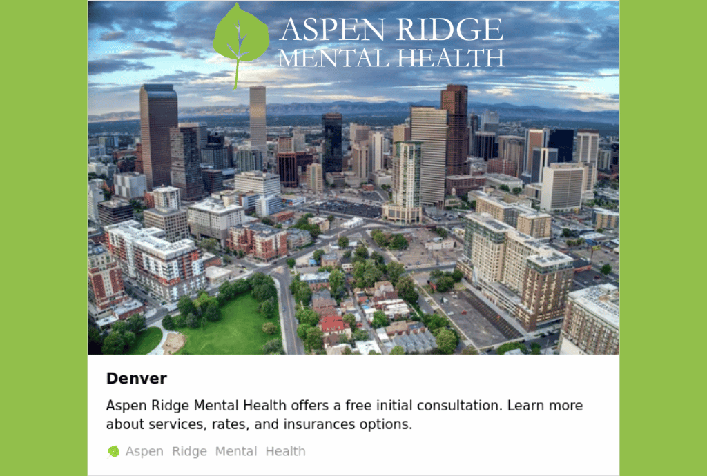 Therapy in Colorado, Texas, and Utah Aspen Ridge Mental Health’s Compassionate Care